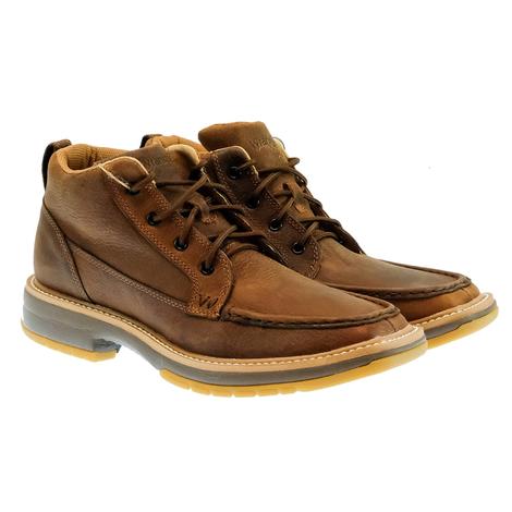 Wrangler Footwear Cinnamon Square Moc Toe Lace Up Men's Shoe